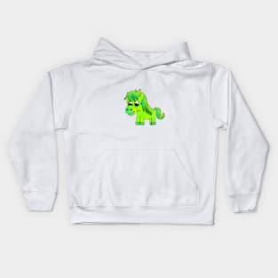 Pranit the Green Horse Kids Hoodie